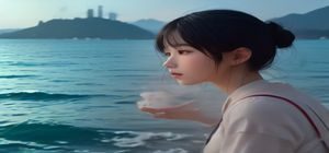 姬丽哈泽尔资讯站主编林晓岚，女性，专业形象照，简洁背景